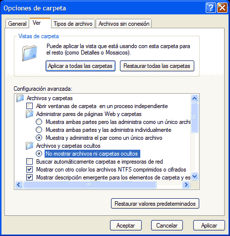 Propiedades de Carpetas